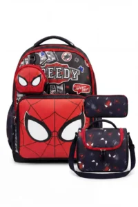 Çantaland Set of 4, Boy's Patterned Primary School School Bag + Lunch Box + Pencil Holder + Eraser Holder - Image 7