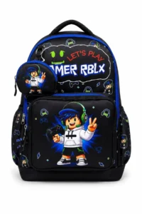 Çantaland Set of 4, Boy's Patterned Primary School School Bag + Lunch Box + Pencil Holder + Eraser Holder - Image 6