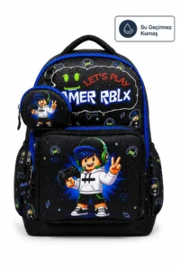 Çantaland Set of 4, Boy's Patterned Primary School School Bag + Lunch Box + Pencil Holder + Eraser Holder - Image 8