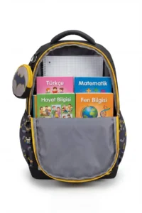 Çantaland Set of 4, Boy's Patterned Primary School School Bag + Lunch Box + Pencil Holder + Eraser Holder - Image 2
