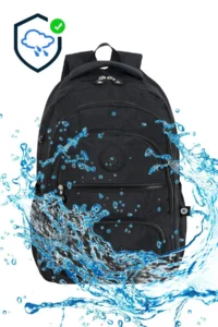 Çantaland 5 Compartment Luxury Crinkle Fabric High School and Middle School Backpack + Monkey Keychain Gift - Image 6