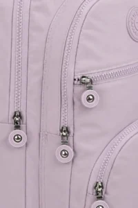 Çantaland Luxury and Multi-Pocketed Waterproof Crinkle School Bag, Crinkle Backpack with Monkey Keychain Gift - Image 6