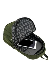 Çantaland Luxury and Multi-Pocketed Waterproof Crinkle School Bag, Crinkle Backpack with Monkey Keychain Gift - Image 5