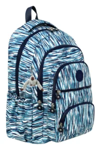 Çantaland Luxury Patterned High School and Secondary School Backpack, Patterned School Bag, Monkey Keychain Gift