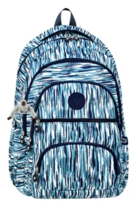 Çantaland Luxury Patterned High School and Secondary School Backpack, Patterned School Bag, Monkey Keychain Gift - Image 2