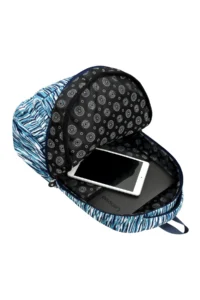 Çantaland Luxury Patterned High School and Secondary School Backpack, Patterned School Bag, Monkey Keychain Gift - Image 4