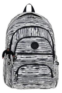 Çantaland Luxury Patterned High School and Secondary School Backpack, Patterned School Bag, Monkey Keychain Gift - Image 2