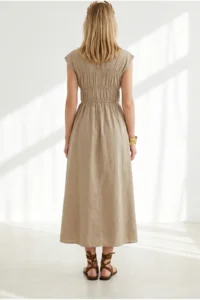Olalook Women Stone lace Detailed Maksi Dress - Image 4