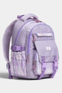 By Hakan My Polo Shirt 20100 Set of 3 Children's Primary School Secondary School Bag Backpack with Pen Holder Lunchbox Lilac - Image 3