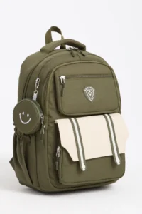 Roxbros Functional Khaki Backpack - Compatible with Primary, Secondary and High School 42x35cm