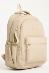 Roxbros School Backpack  Beige with Laptop Compartment Primary - Middle & High School - 42x35cm - Image 2