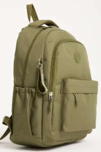 Roxbros School Backpack Khaki with Laptop Compartment Primary - Middle & High School - 42x35cm - Image 2