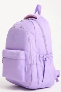 Roxbros School Backpack Lilac with Laptop Compartment Primary - Middle & High School - 42x35cm - Image 3