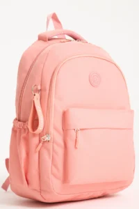 Roxbros School Backpack with Laptop Compartment Powder Pink Primary - Middle & High School - 42x35cm - Image 2