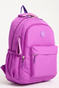 Roxbros School Backpack PURPLE with Laptop Compartment Primary - Middle & High School - 42x35cm - Image 2