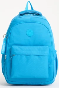 Roxbros School Backpack Turquoise with Laptop Compartment Primary - Middle & High School - 42x35cm