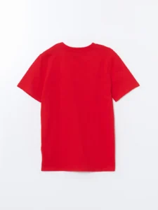 LCW Kids Red Crew Neck Boys' T-Shirt - Image 5