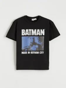 LCW Kids Black Batman Printed Boys' T-Shirt - Image 2