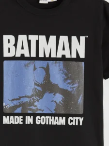 LCW Kids Black Batman Printed Boys' T-Shirt - Image 4