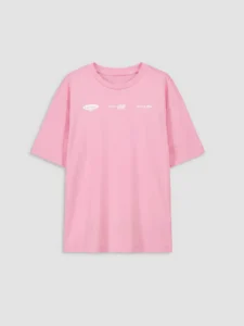 LCW Kids Gray Crew Neck San Francisco Printed Girls' T-Shirt - Image 7
