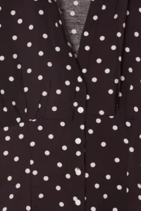 Drop by TrendyolMilla Shirt Collar lace Detailed Polka Dot buttoned Blouse - Image 5