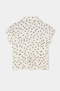 Drop by TrendyolMilla Shirt Collar lace Detailed Polka Dot buttoned Blouse - Image 6
