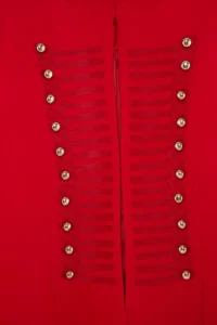 Drop by TrendyolMilla Red Napolyon Embroidered buttoned Short Jacket - Image 5