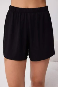 TRENDYOLMİLLA Black 4 Sets Lace Detailed Viscose Knitting Pajama Set - Image 5