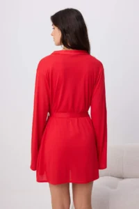 TRENDYOLMİLLA Red 3 Sets Viscose Knitting Pajama Set - Image 6