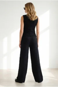 Olalook Women's Black Bottom-Upper Textured Wrap Suit - Image 6