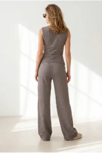 Olalook Women's Mink Bottom and Top Textured Wrap Suit - Image 6