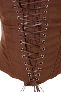 TRENDYOLMİLLA Brown Laced Fitted Strapless Corset Bustier - Image 7