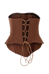 TRENDYOLMİLLA Brown Laced Fitted Strapless Corset Bustier - Image 8