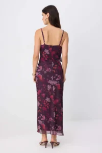 TRENDYOLMİLLA Multicolored*001 Abstract Applique Maxi Knitting Dress - Image 4