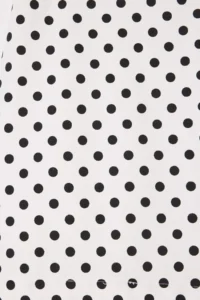 TRENDYOLMİLLA Black-WHITE Polka Dot Gabardine Mini Skirt - Image 6