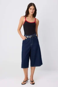 TRENDYOLMİLLA Black Plain Fitted Cowl Neck Sleeveless Piped snaps Ribbed Flexible Knitting Bodysuit .D.00039