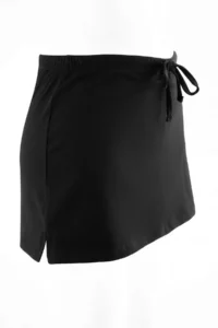 TRENDYOLMİLLA Black Plain Lacing Detailed Regular Waist Cotton Flexible Knitting Shorts Skirt - Image 9