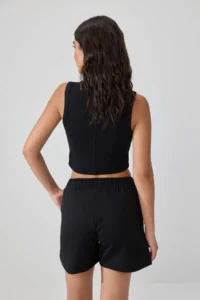 TRENDYOLMİLLA Black-Gray-Brown Beli tied up Shorts & Bermuda - Image 7