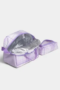 By Hakan My Polo Shirt 20100 Set of 3 Children's Primary School Secondary School Bag Backpack with Pen Holder Lunchbox Lilac - Image 5
