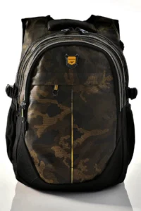 Relaxion Camo Patterned School Backpack Gold Size 40x26cm