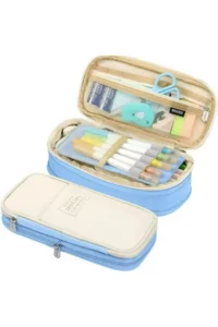 QUEVİLİY Pen Holder Pencil Case multi-functional school pencil holder canvas 7 color options