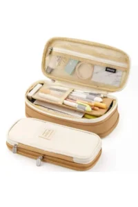 QUEVİLİY Pen Holder Pencil Case multi-functional school pencil holder canvas 7 color options