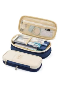 QUEVİLİY Pen Holder Pencil Case multi-functional school pencil holder canvas 7 color options - Image 5