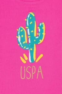 US Polo Assn. Girls' PINK T-Shirt - Image 3