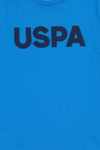 US Polo Assn. Boys' Saks BLUE Basic Crew Neck T-Shirt - Image 3