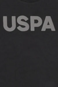 US Polo Assn. Boys' Black Basic Crew Neck T-Shirt - Image 3