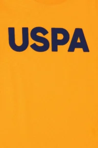 US Polo Assn. Boys' Orange Basic Crew Neck T-Shirt - Image 4