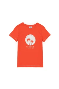 US Polo Assn. Boys' Pomegranate Blossom Crew Neck T-Shirt