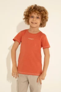US Polo Assn. Boys' Powder PINK Crew Neck T-Shirt - Image 3