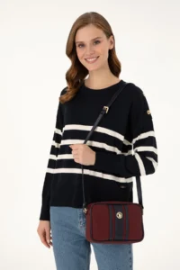 US Polo Assn. Women Burgundy Crossbody Bag